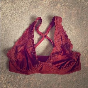 aerie unlined triangle bralette
